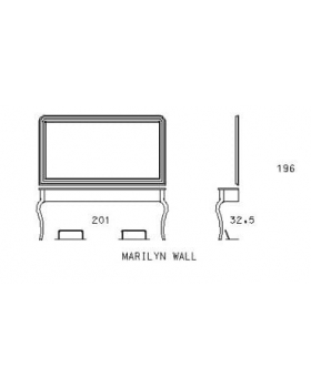 Двойное рабочее место мастера "MARILYN WALL"