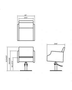 Кресло "Bene" парикмахерское