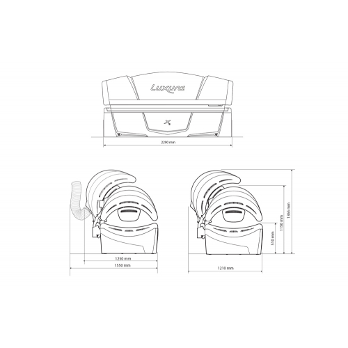 Горизонтальный солярий "Luxura X3 32 SLI"