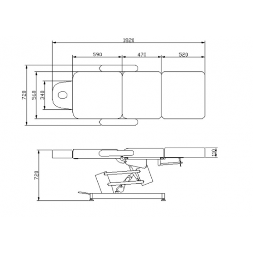 Косметологическое кресло "HZ-3705" 1 мотор