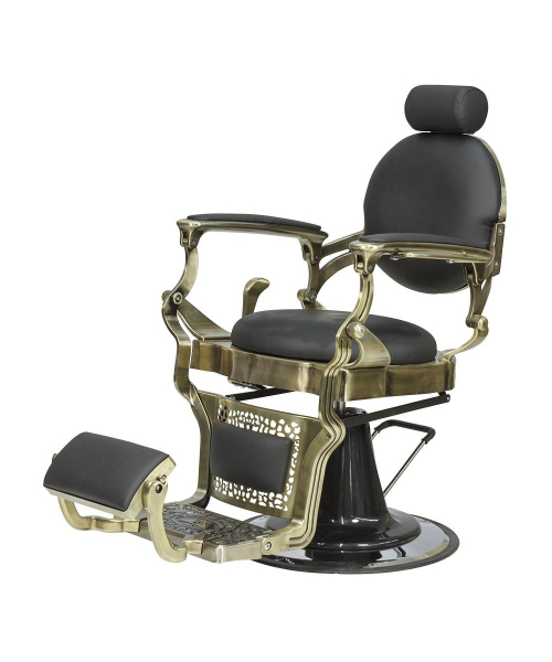 Кресло мужское барбер "Ричард" каркас медного цвета